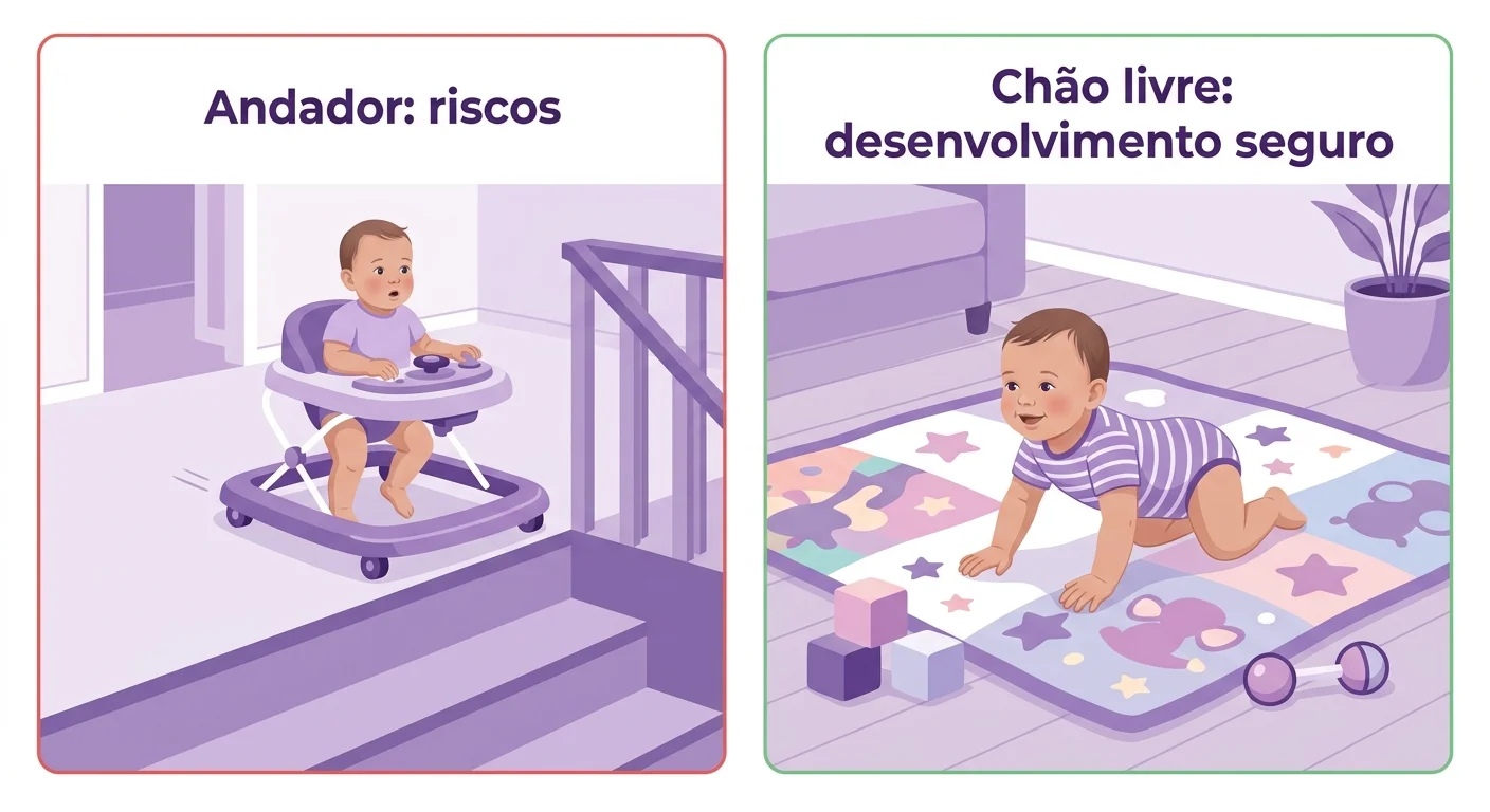 Andador para Bebê Riscos e Desenvolvimento