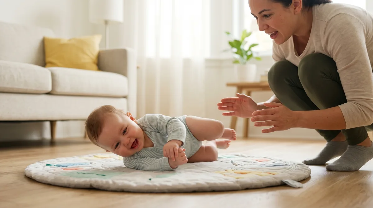 Quando o Bebê Começa a Rolar e Como Ajudar
