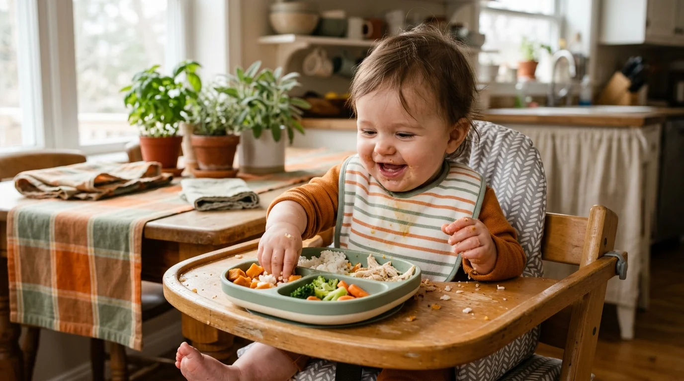 Cardápio Bebê 9-12 Meses: Rumo à Mesa da Família
